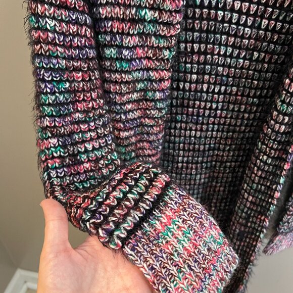 Reserved YFL Multi-Color Textured Knit Duster Cardigan - Picture 6 of 6